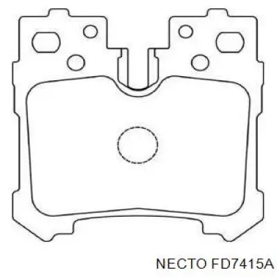 Задние тормозные колодки FD7415A Necto