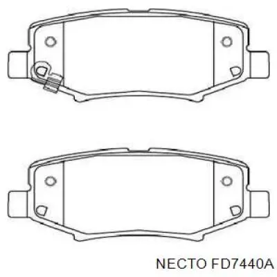 Задние тормозные колодки FD7440A Necto