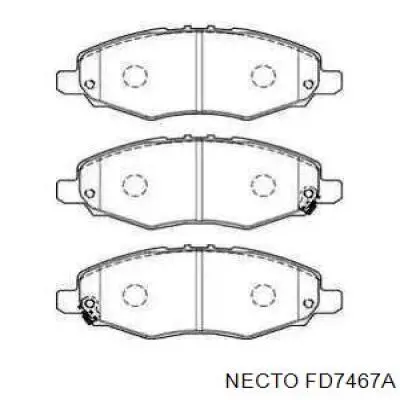 Передние тормозные колодки FD7467A Necto