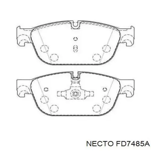 Передние тормозные колодки FD7485A Necto