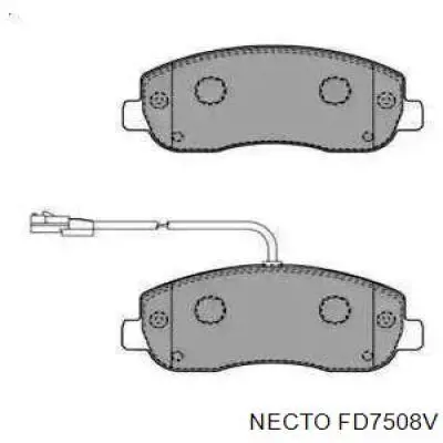 Передние тормозные колодки FD7508V Necto