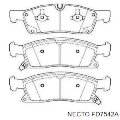 Передние тормозные колодки FD7542A Necto