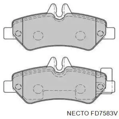 Задние тормозные колодки FD7583V Necto