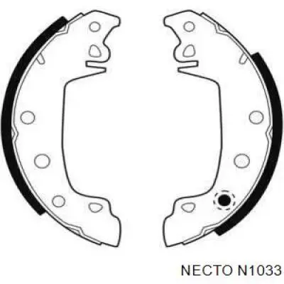 Задние барабанные колодки N1033 Necto