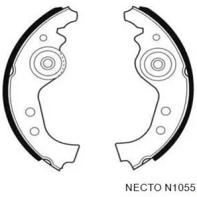 Задние барабанные колодки N1055 Necto