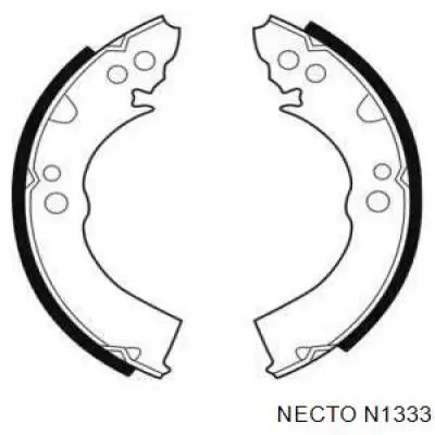 Задние барабанные колодки N1333 Necto