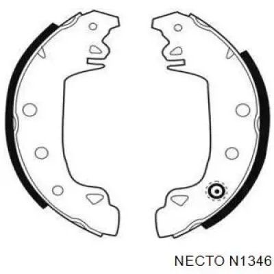 Задние барабанные колодки N1346 Necto