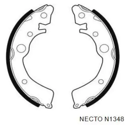 Задние барабанные колодки N1348 Necto