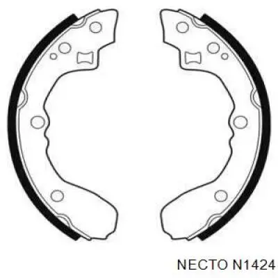 Задние барабанные колодки N1424 Necto