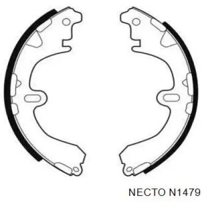 Задние барабанные колодки N1479 Necto