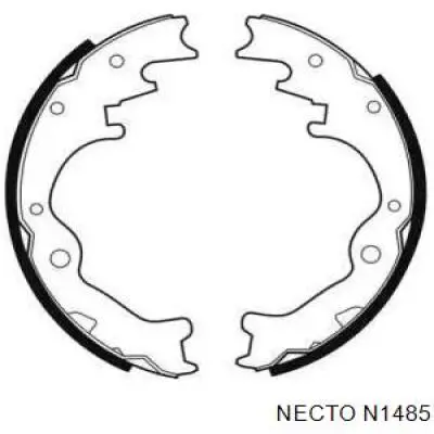 Задние барабанные колодки N1485 Necto