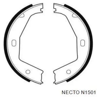 Колодки ручника N1501 Necto