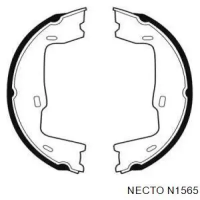 Колодки ручника N1565 Necto