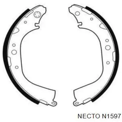 Задние барабанные колодки N1597 Necto