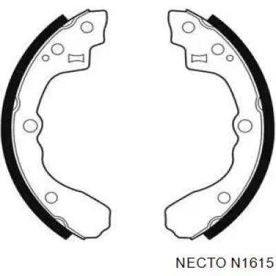 Задние барабанные колодки N1615 Necto