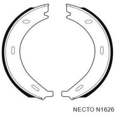 Задние барабанные колодки N1626 Necto