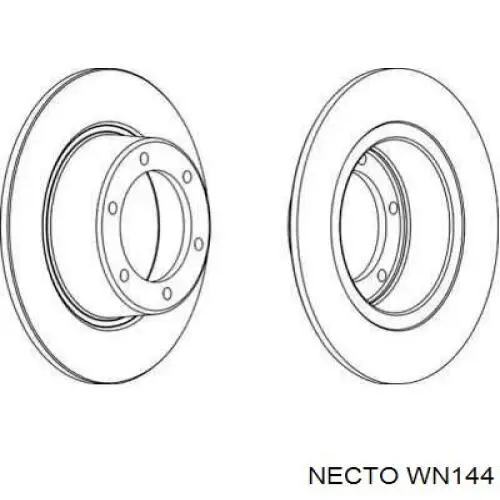 Передние тормозные диски WN144 Necto