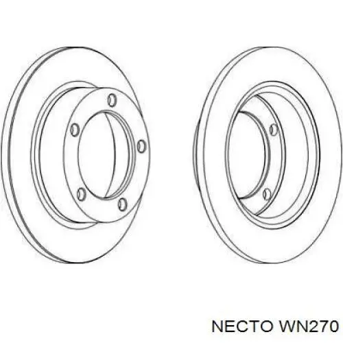 Передние тормозные диски WN270 Necto