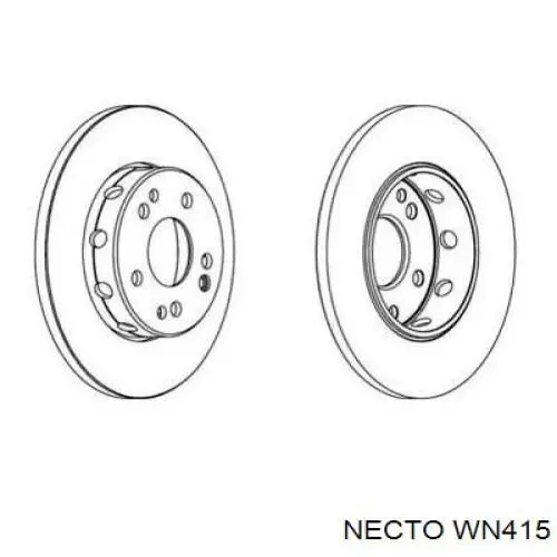 WN415 Necto диск тормозной передний