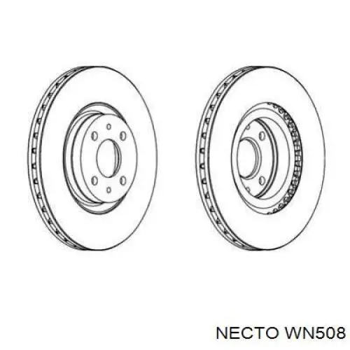 Передние тормозные диски WN508 Necto