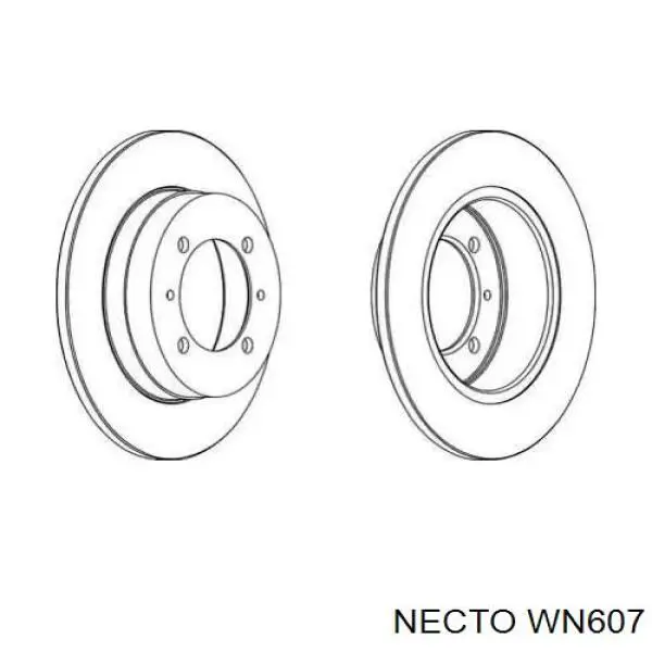 Тормозные диски WN607 Necto