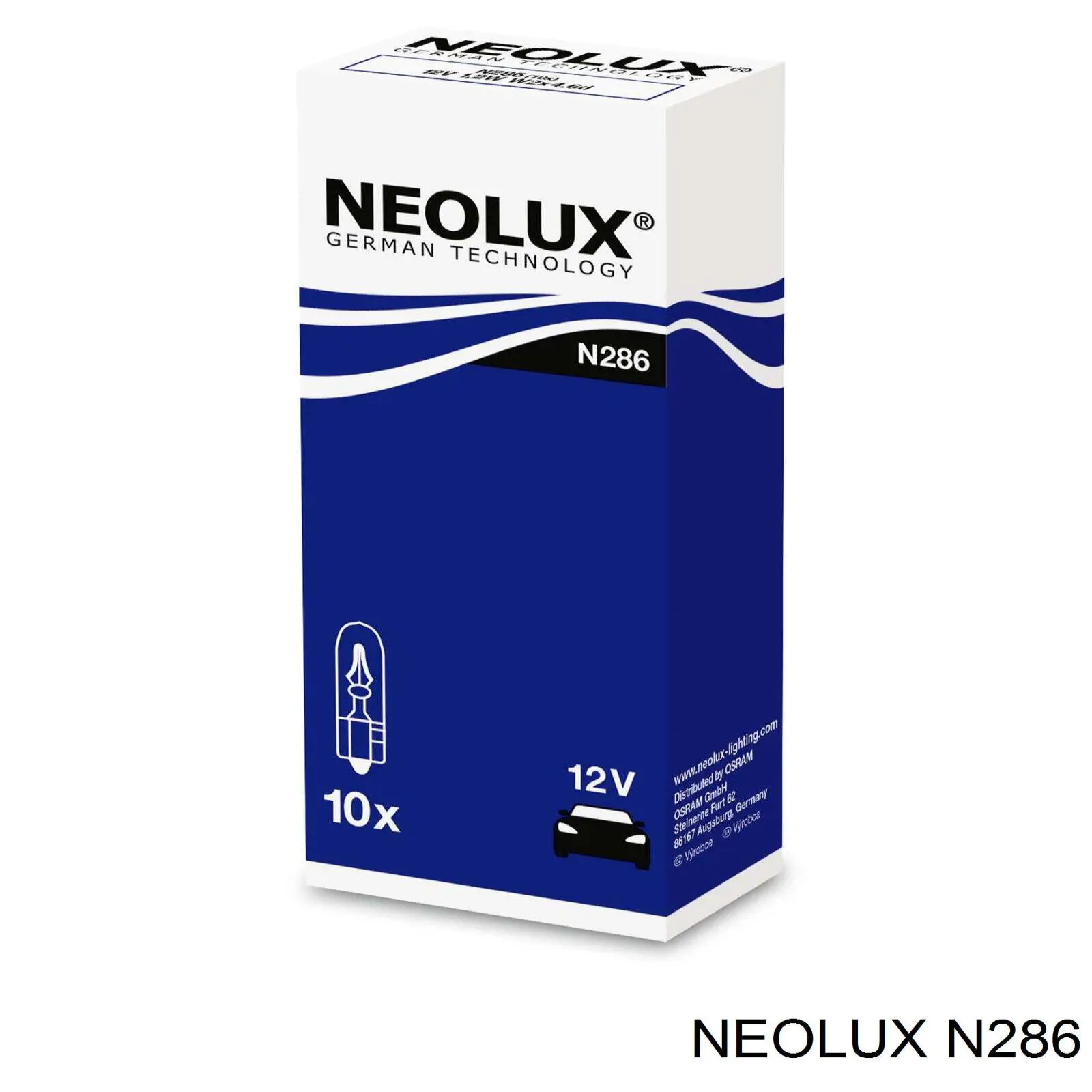 N286 Neolux лампочка щитка (панели приборов)