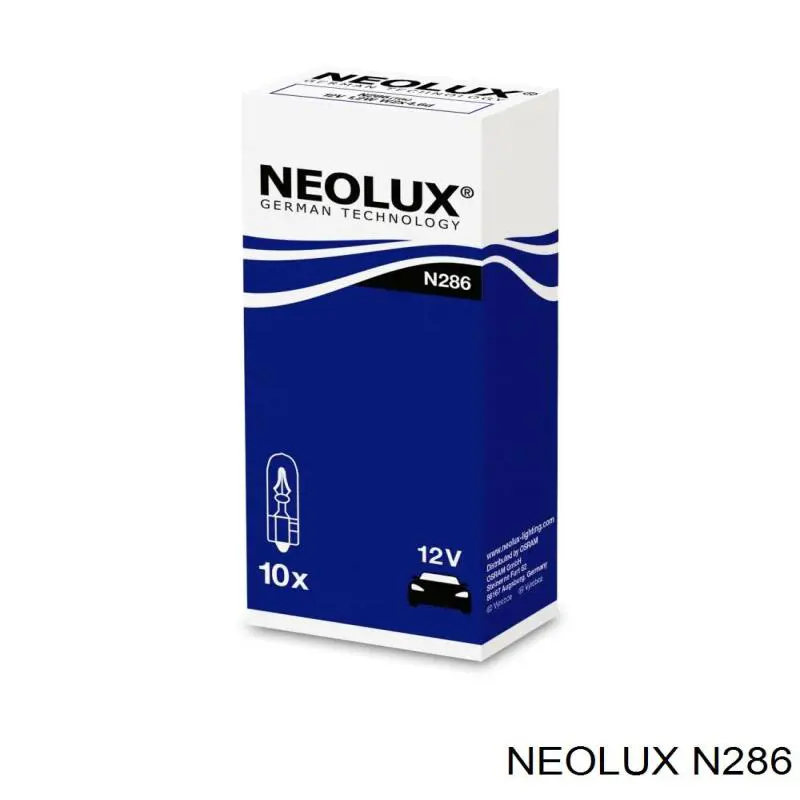Лампочка панели приборов N286 Neolux