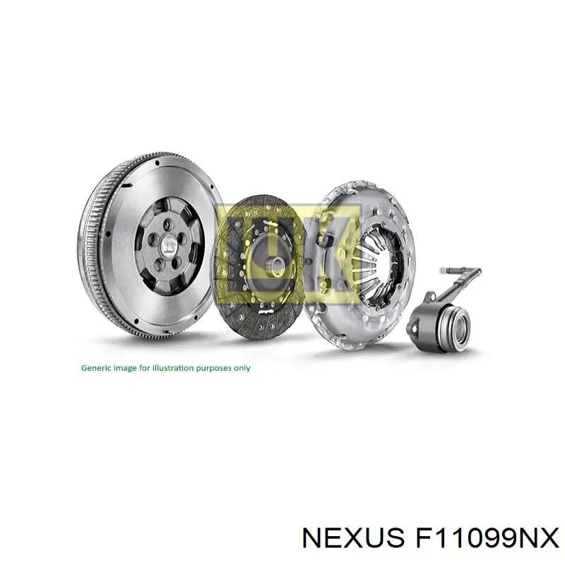 Комплект сцепления (3 части) Nexus F11099NX цена, от 411.20 USD