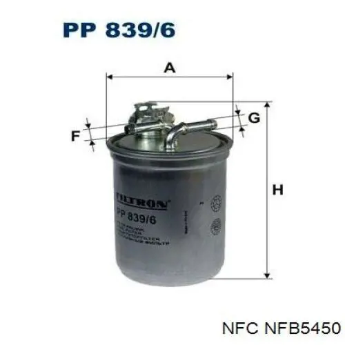 Задний подшипник NFC NFB5450