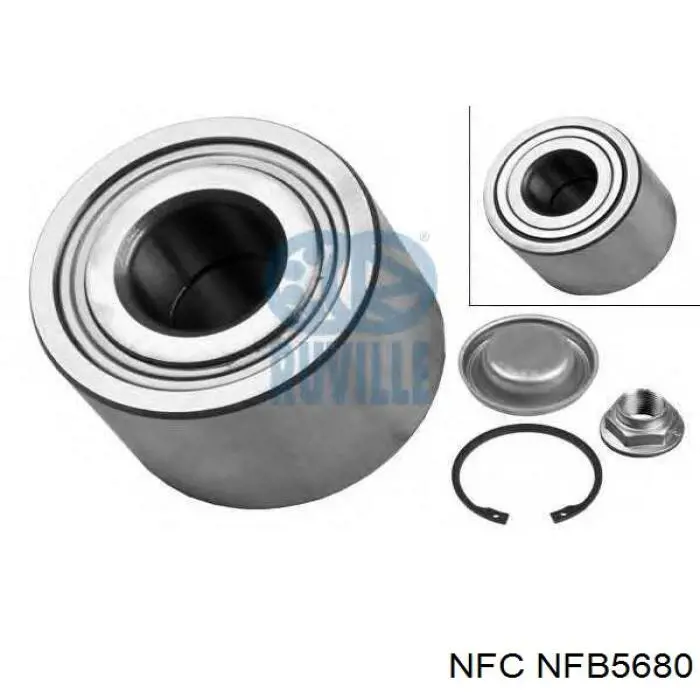 NFB5680 NFC Подшипник ступицы задней