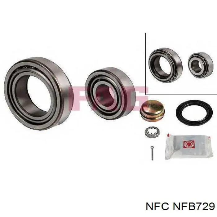 Cojinete de rueda trasero NFB729 NFC