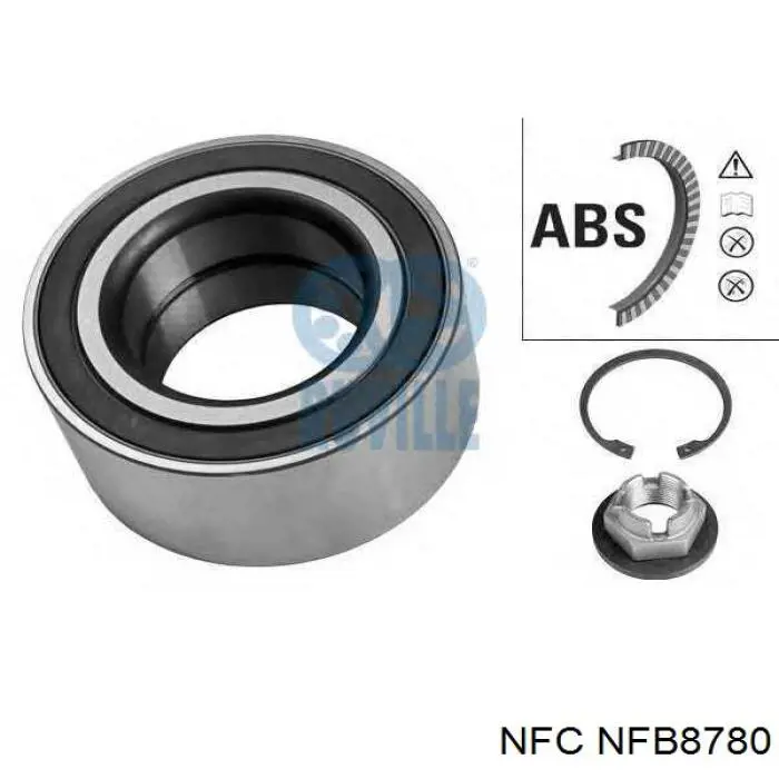 Cojinete de rueda delantero NFB8780 NFC