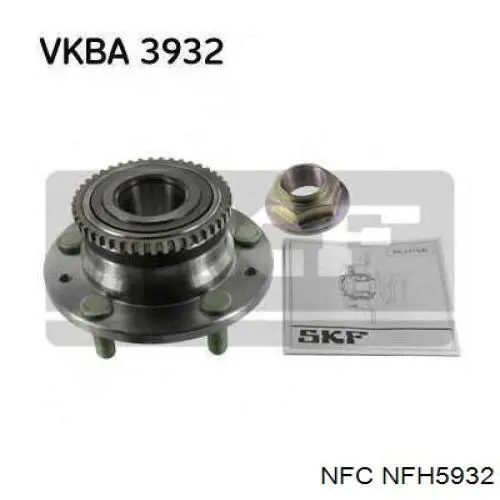 Cubo de rueda trasero NFH5932 NFC