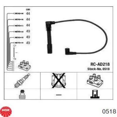 Купить 0518 NGK Провода высокого напряжения
