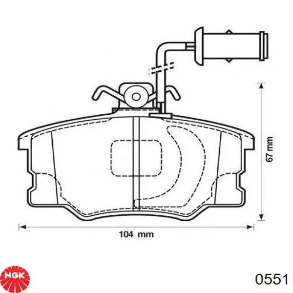 Бронепровода NGK 0551
