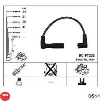 Высоковольтные провода 0644 NGK