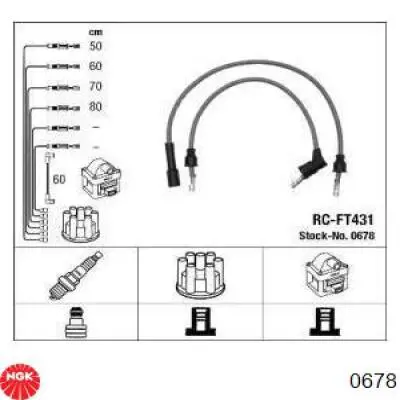 Высоковольтные провода 0678 NGK