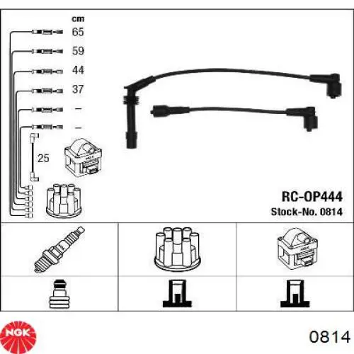 Juego de cables de encendido 0814 NGK