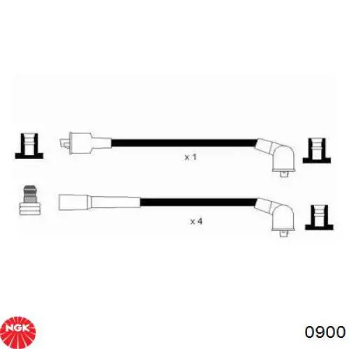 Высоковольтные провода 0900 NGK