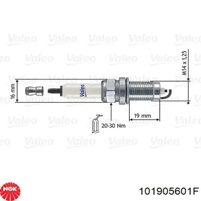 Свеча зажигания NGK 101905601F цена, от 6.79 USD