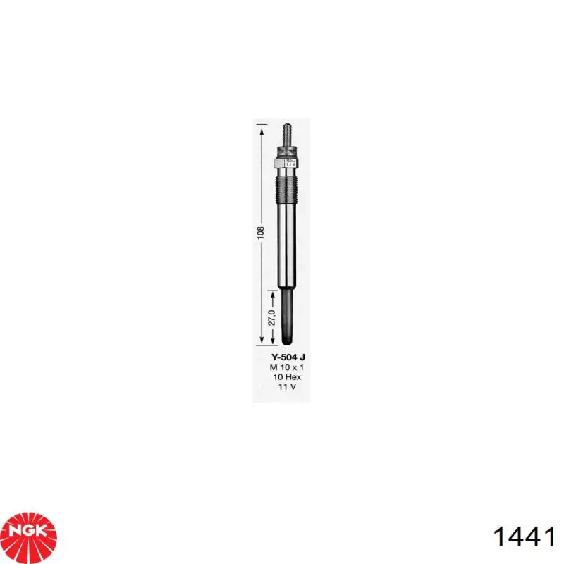 Свечи накала NGK 1441 цена, от 11.74 USD