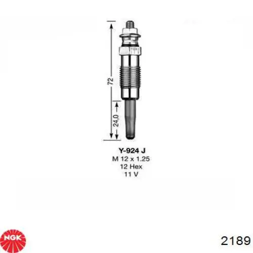 Свечи накала NGK 2189 цена, от 8.68 USD