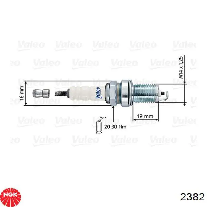 Свеча NGK 2382