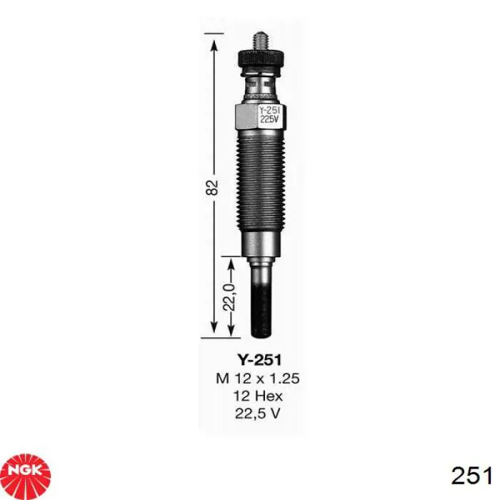 Лямбда-зонд 251 NGK