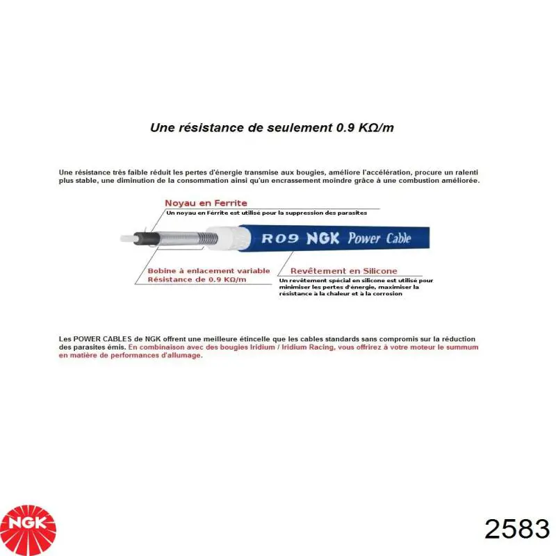 Купить RCPS1101 NGK Провода высокого напряжения