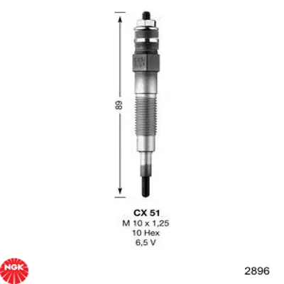 CX151 NGK Свечи накаливания