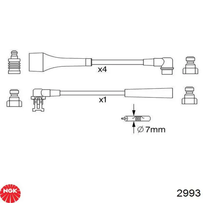  Высоковольтные провода Volvo 440 