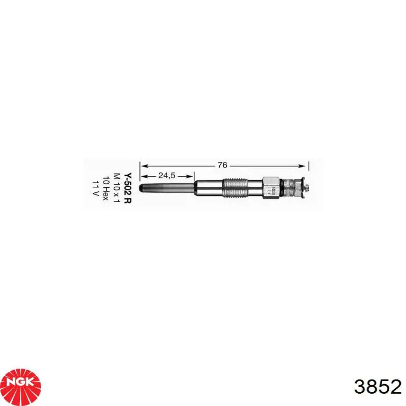 Купить 3852 NGK Свечи накала