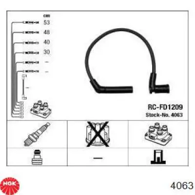 Провода зажигания NGK RCFD1209 цена, от 23.44 USD