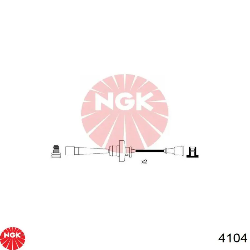 Juego de cables de encendido 4104 NGK